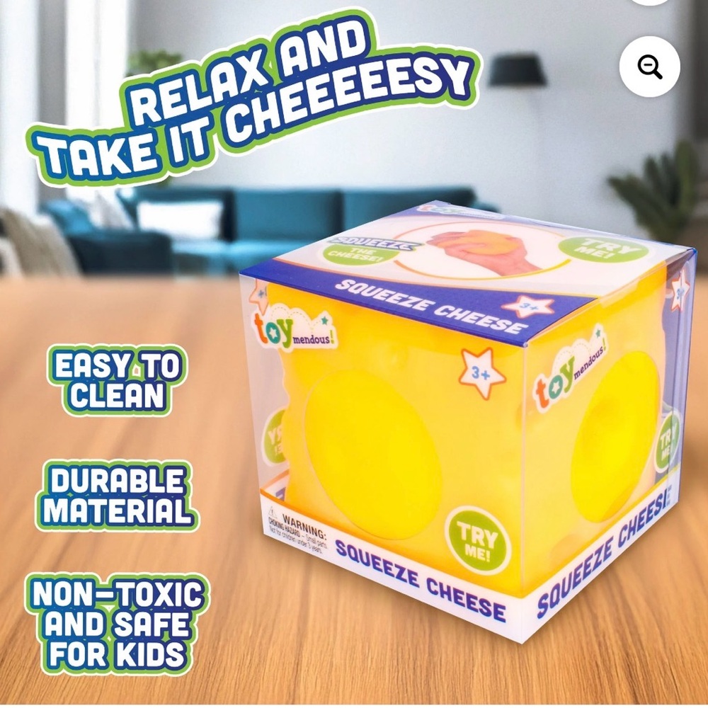 Yellow Squeeze Cheese Learning Toy